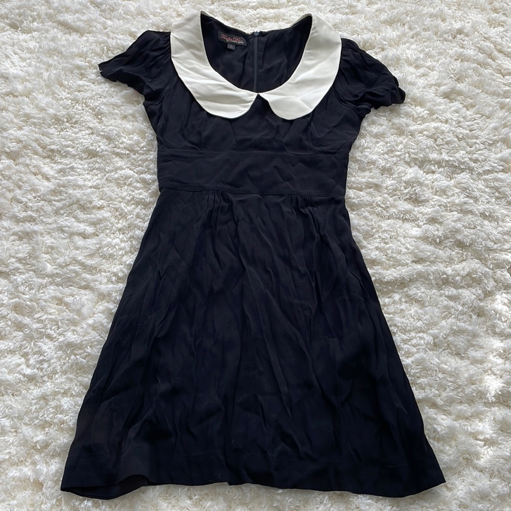 Trashy Diva black & white Peter Pan mini dress